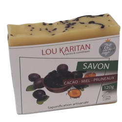 Savon cacao/ miel/ pruneaux...