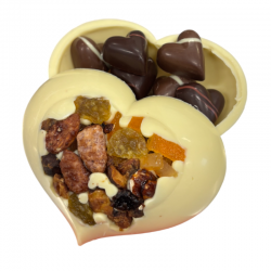 cœur de chocolat blanc - 250g