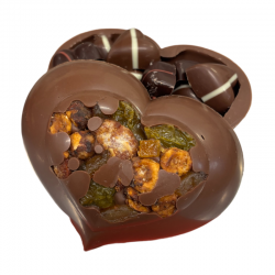 Cœur de chocolat au lait -...