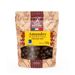 Amandes chocolat noir - 140g