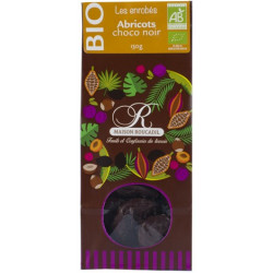 Abricots enrobés chocolat noir Bio - sachet 130g