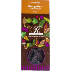 ORANGETTES ENROBEES CHOCOLAT NOIR – SACHET 100g - ROYALE NORMANDE