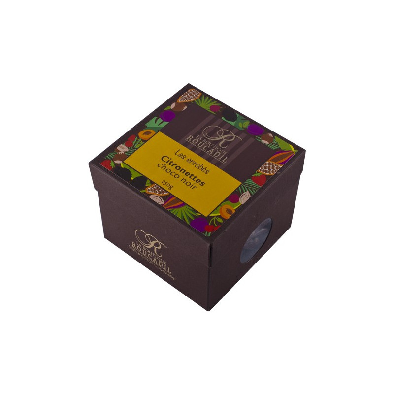 Citronettes enrobées de chocolat noir 250g Citronettes enrobées de chocolat noir 250g