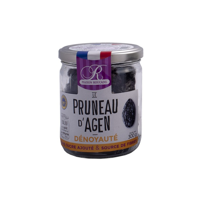 Pruneaux d'Agen dénoyautés 300g bocal verre Pruneaux d'Agen dénoyautés 300g bocal verre