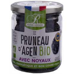 Pruneaux d'Agen avec noyaux BIO 300g bocal verre