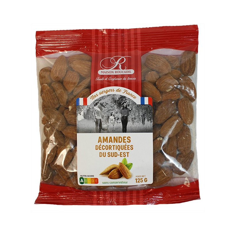 Amandes de France décortiquées 125g Amandes de France décortiquées 125g