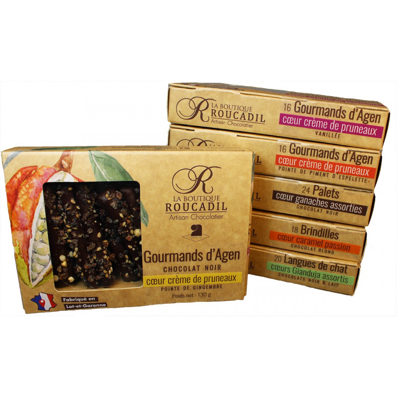 Gourmands d'Agen - Touche de piment d'Espelette - 130g Gourmands d'Agen - Touche de piment d'Espelette - 130g